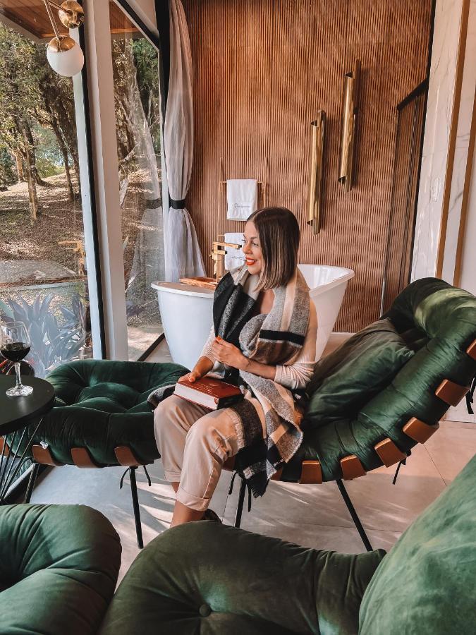 La Contemporanea Cabanas Prox A Cidade Vista Para Ponto Turistico 우루비시 외부 사진